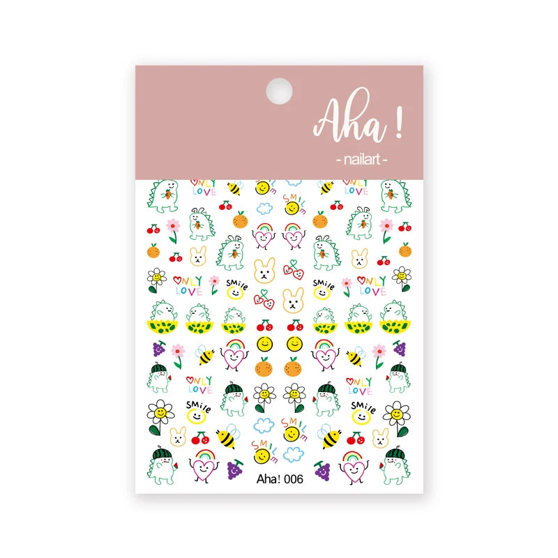 Autocollants Pour Ongles Nuage Blanc Mignon, 1 Pièce, Autocollants Ultra Fins Pour Nail Art, Décalcomanies Auto-Adhésives Étoile Lune/Fleur/Nuages, Décalcomanies Kawaii Pour Ongles