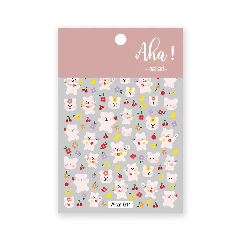 Autocollants Pour Ongles Nuage Blanc Mignon, 1 Pièce, Autocollants Ultra Fins Pour Nail Art, Décalcomanies Auto-Adhésives Étoile Lune/Fleur/Nuages, Décalcomanies Kawaii Pour Ongles