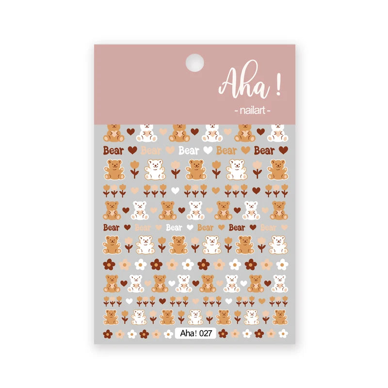 Autocollants Pour Ongles Nuage Blanc Mignon, 1 Pièce, Autocollants Ultra Fins Pour Nail Art, Décalcomanies Auto-Adhésives Étoile Lune/Fleur/Nuages, Décalcomanies Kawaii Pour Ongles