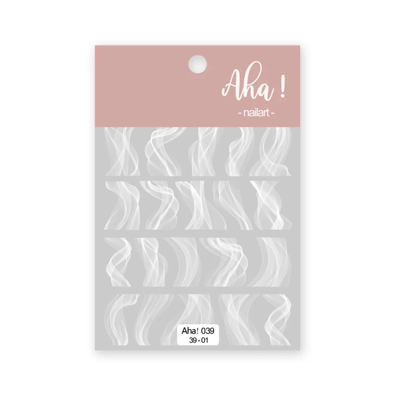 Autocollants Pour Ongles Nuage Blanc Mignon, 1 Pièce, Autocollants Ultra Fins Pour Nail Art, Décalcomanies Auto-Adhésives Étoile Lune/Fleur/Nuages, Décalcomanies Kawaii Pour Ongles
