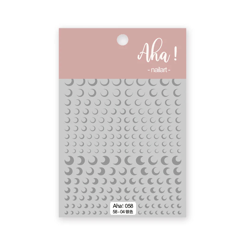 Autocollants Pour Ongles Nuage Blanc Mignon, 1 Pièce, Autocollants Ultra Fins Pour Nail Art, Décalcomanies Auto-Adhésives Étoile Lune/Fleur/Nuages, Décalcomanies Kawaii Pour Ongles