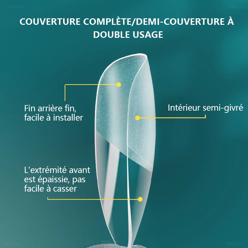 Faux ongles capsules extension - formes disponibles